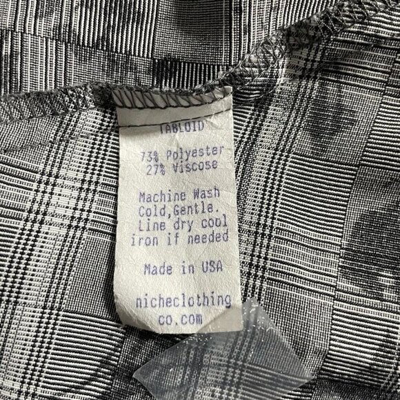 Niche Nilgun Derman Small Button Down Shirt Top Blouse Collared Lagenlook Boho - Picture 6 of 6